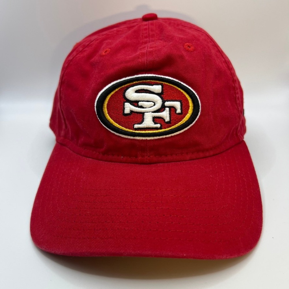 San Francisco 49ers Red New Era 9Twenty Logo Relaxed Fit Strapback Hat Cotton